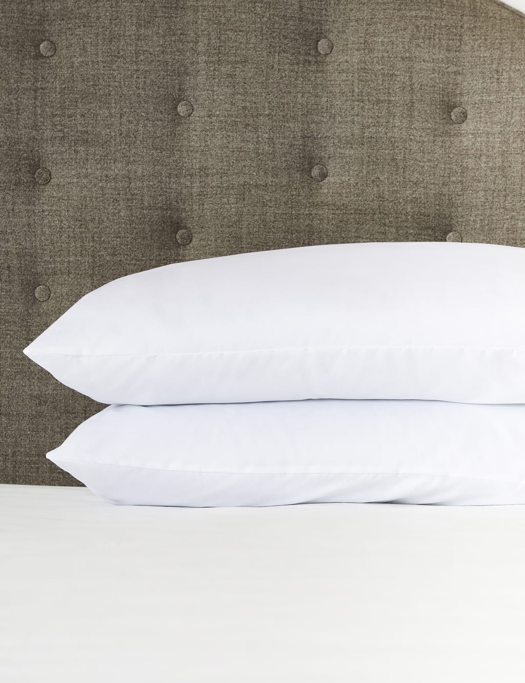 2 Pack Microfibre Medium Pillows 3 of 4