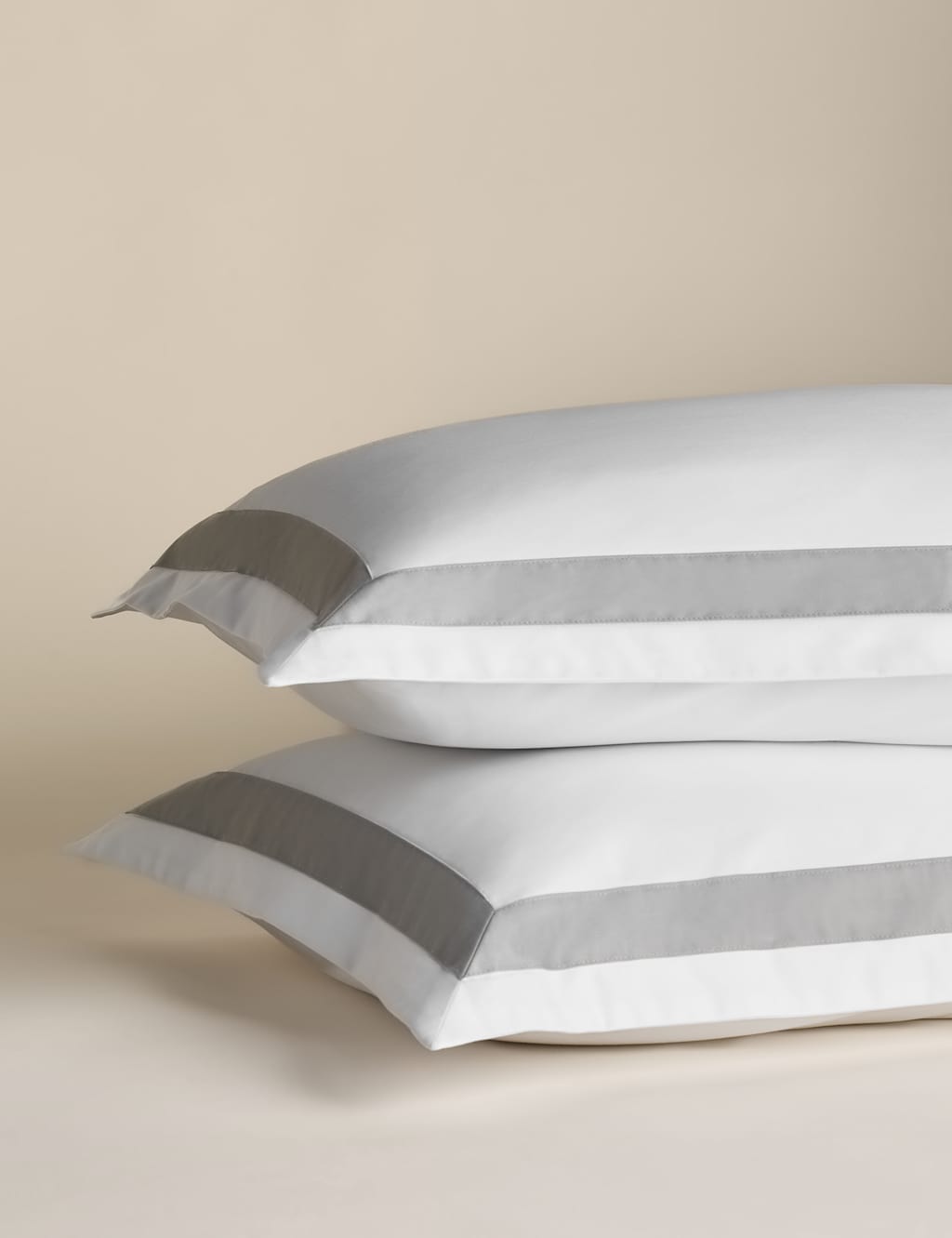 2 Pack Pure Cotton Double Border Pillowcases 2 of 4