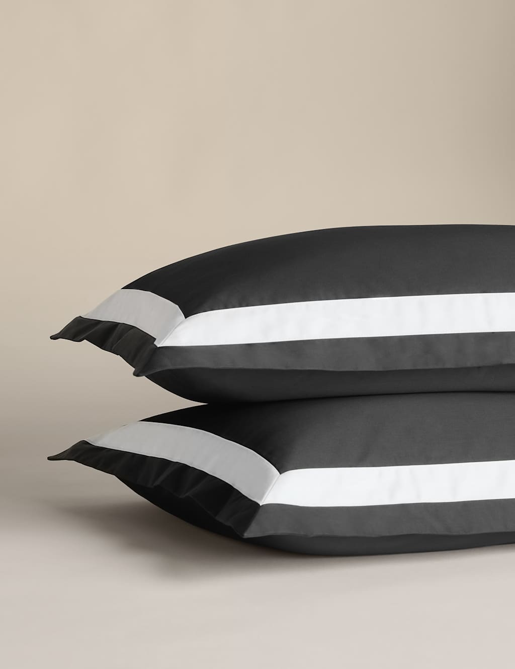 2 Pack Pure Cotton Double Border Pillowcases 2 of 4
