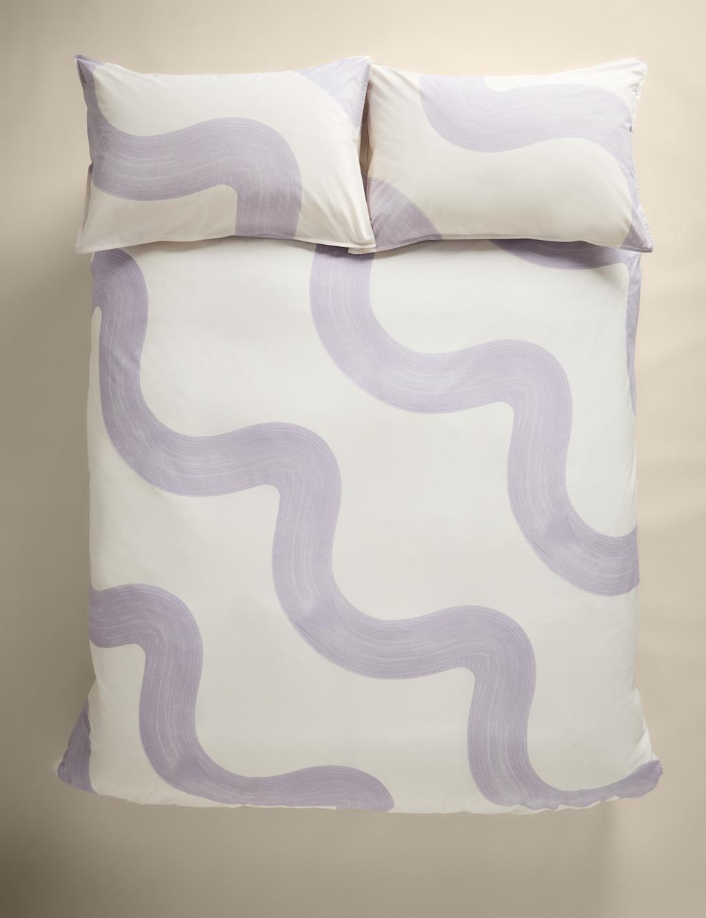 Cotton Rich Large Swirl Bedding Set 4 of 8
