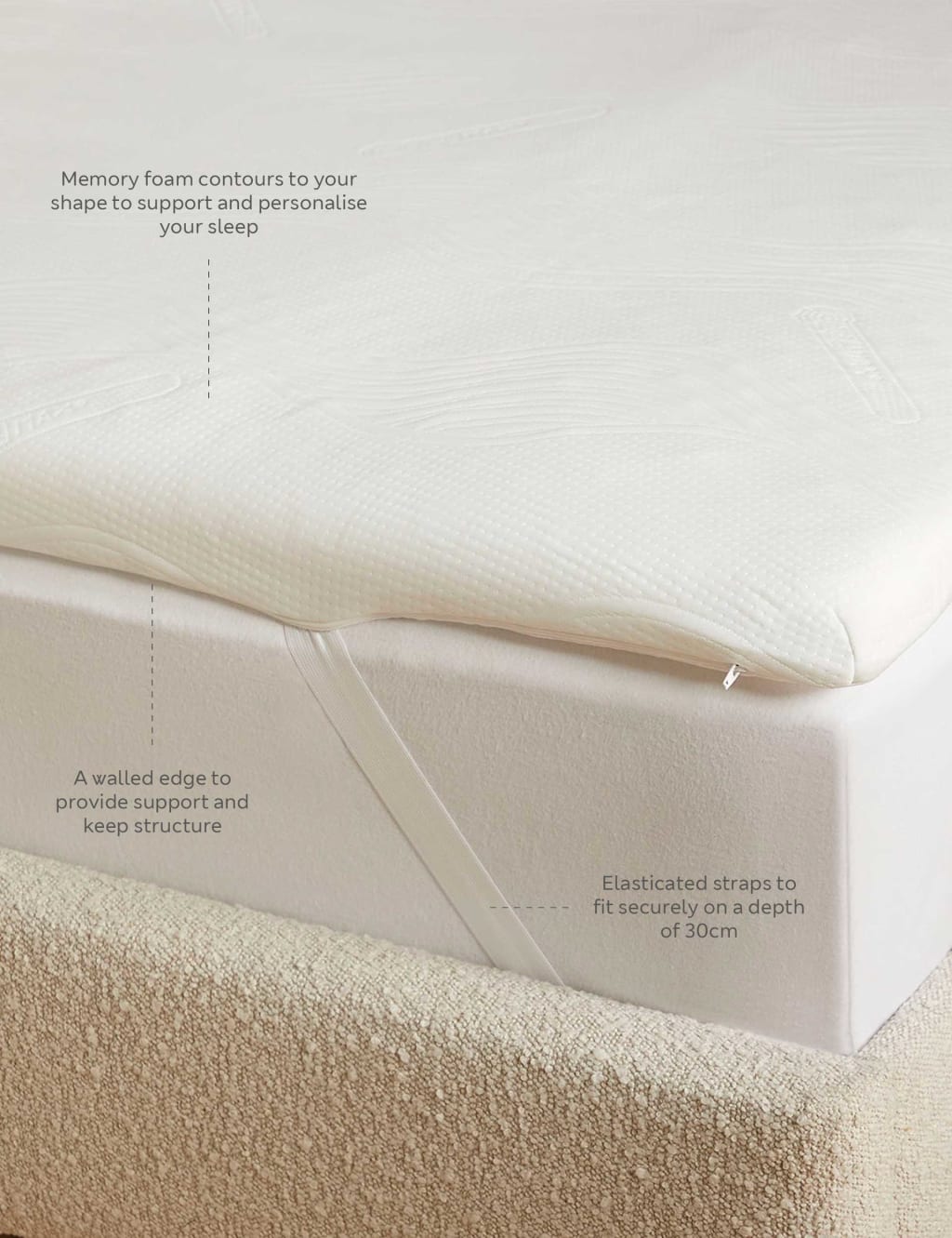 Memory Foam Contour 4cm Mattress Topper 4 of 4