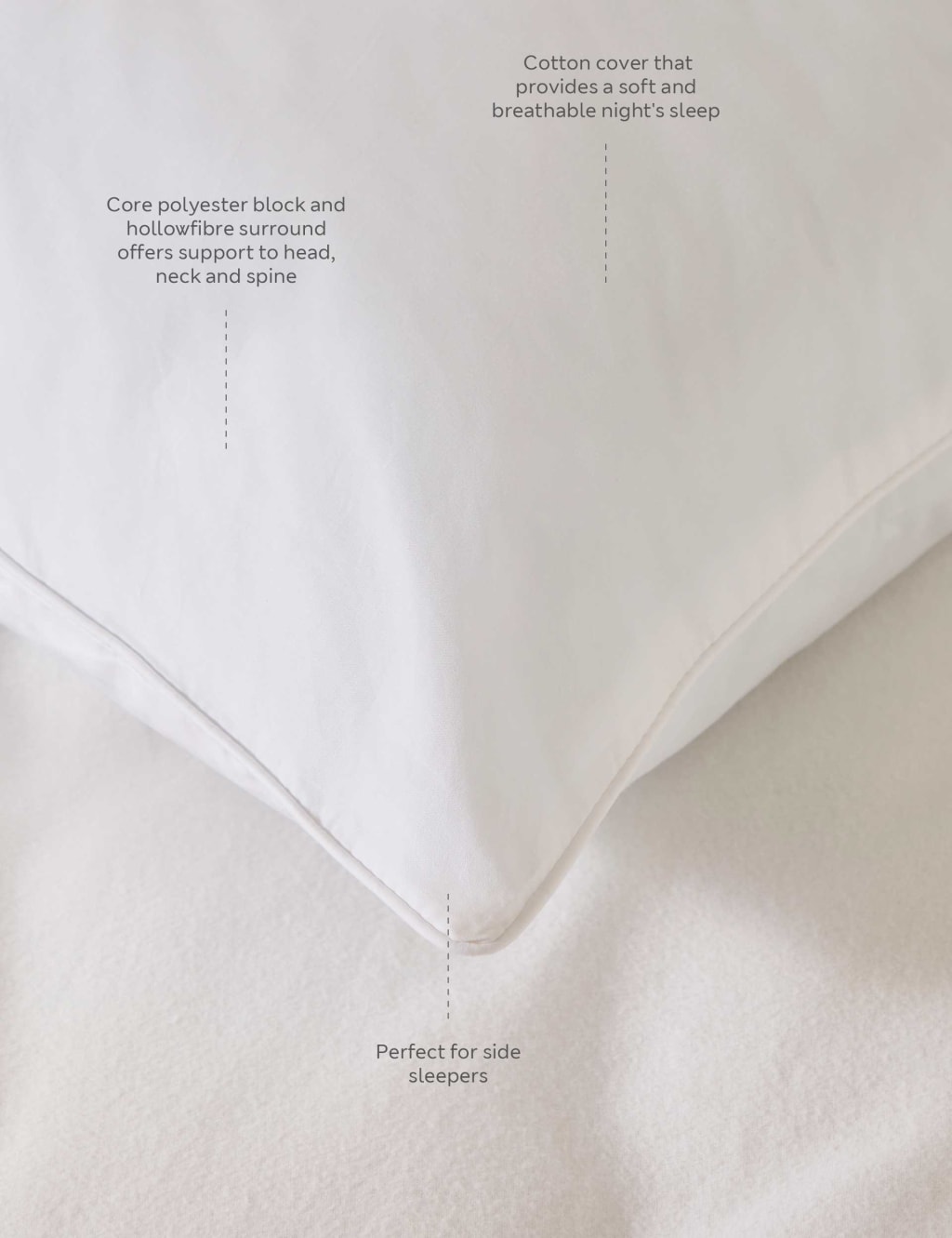 Pure Cotton Super Support Pillow 4 of 4