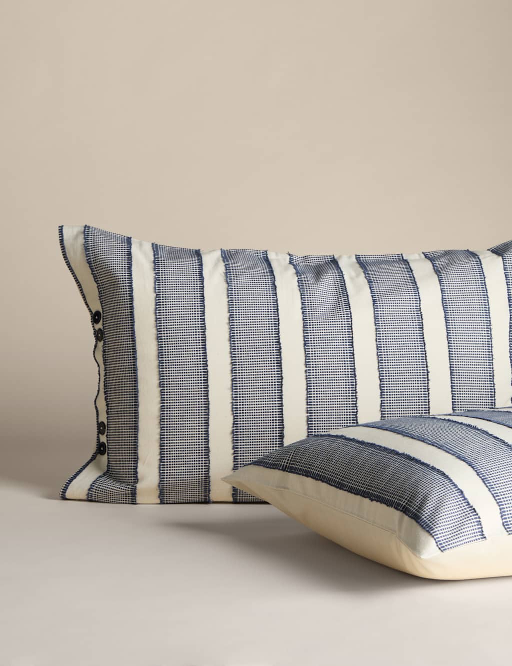 Pure Cotton Tufted Stripe Bedding Set 3 of 6