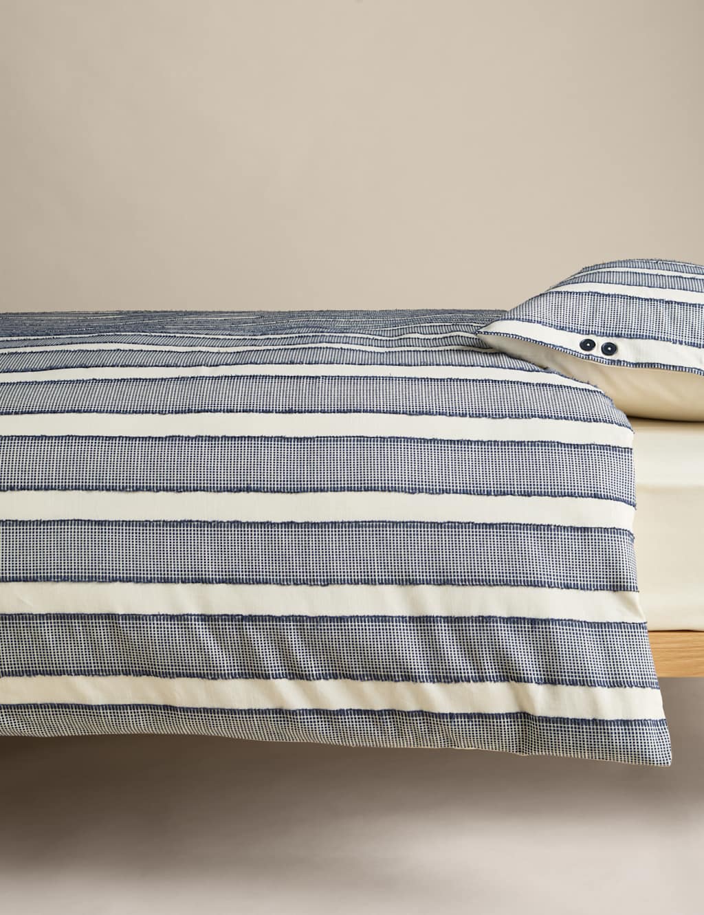 Pure Cotton Tufted Stripe Bedding Set 4 of 6
