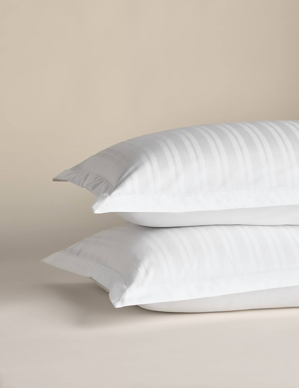 2 Pack Pure Cotton Stripe Jacquard Pillowcases 2 of 3