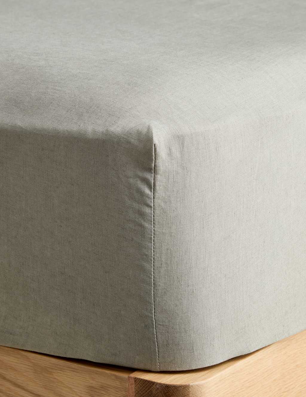 Pure Linen Extra Deep Fitted Sheet 2 of 3