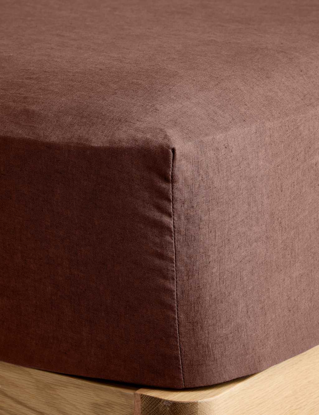 Pure Linen Extra Deep Fitted Sheet 2 of 3