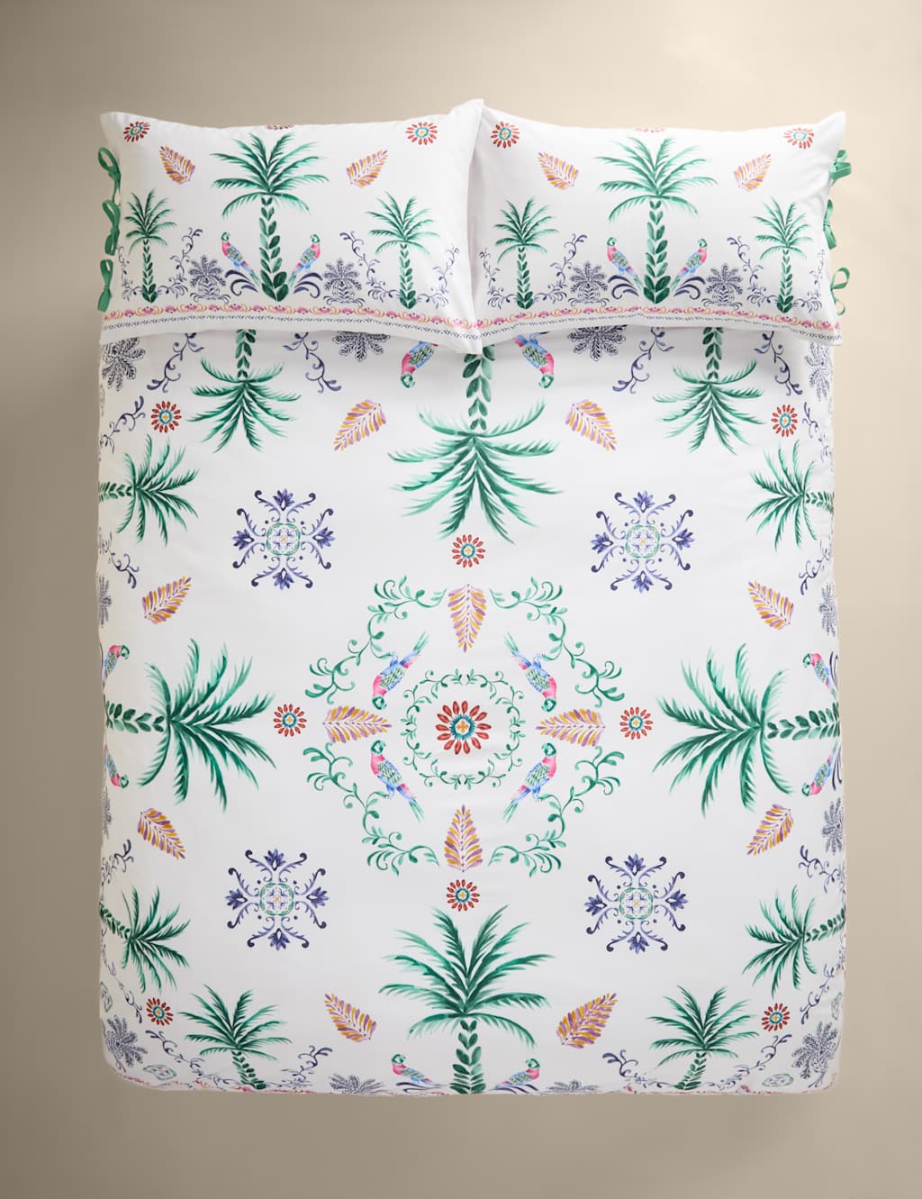 Pure Cotton Boho Paradise Tropical Bedding Set 4 of 7