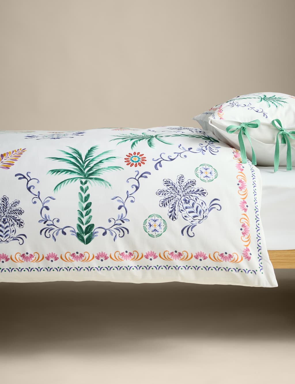 Pure Cotton Boho Paradise Tropical Bedding Set 5 of 7