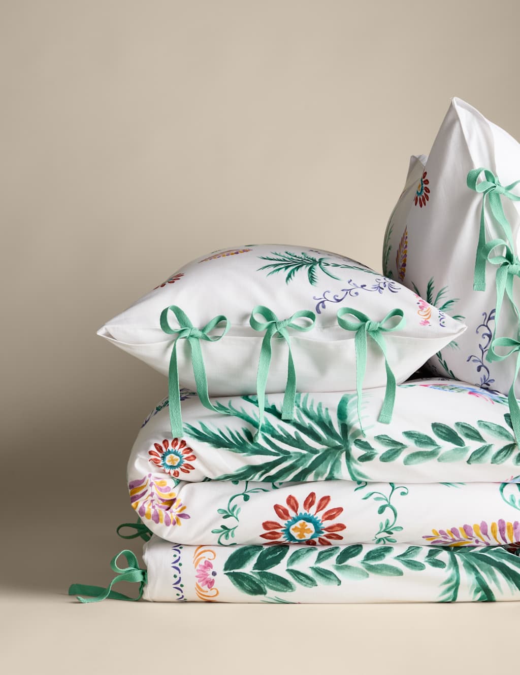 Pure Cotton Boho Paradise Tropical Bedding Set 2 of 7