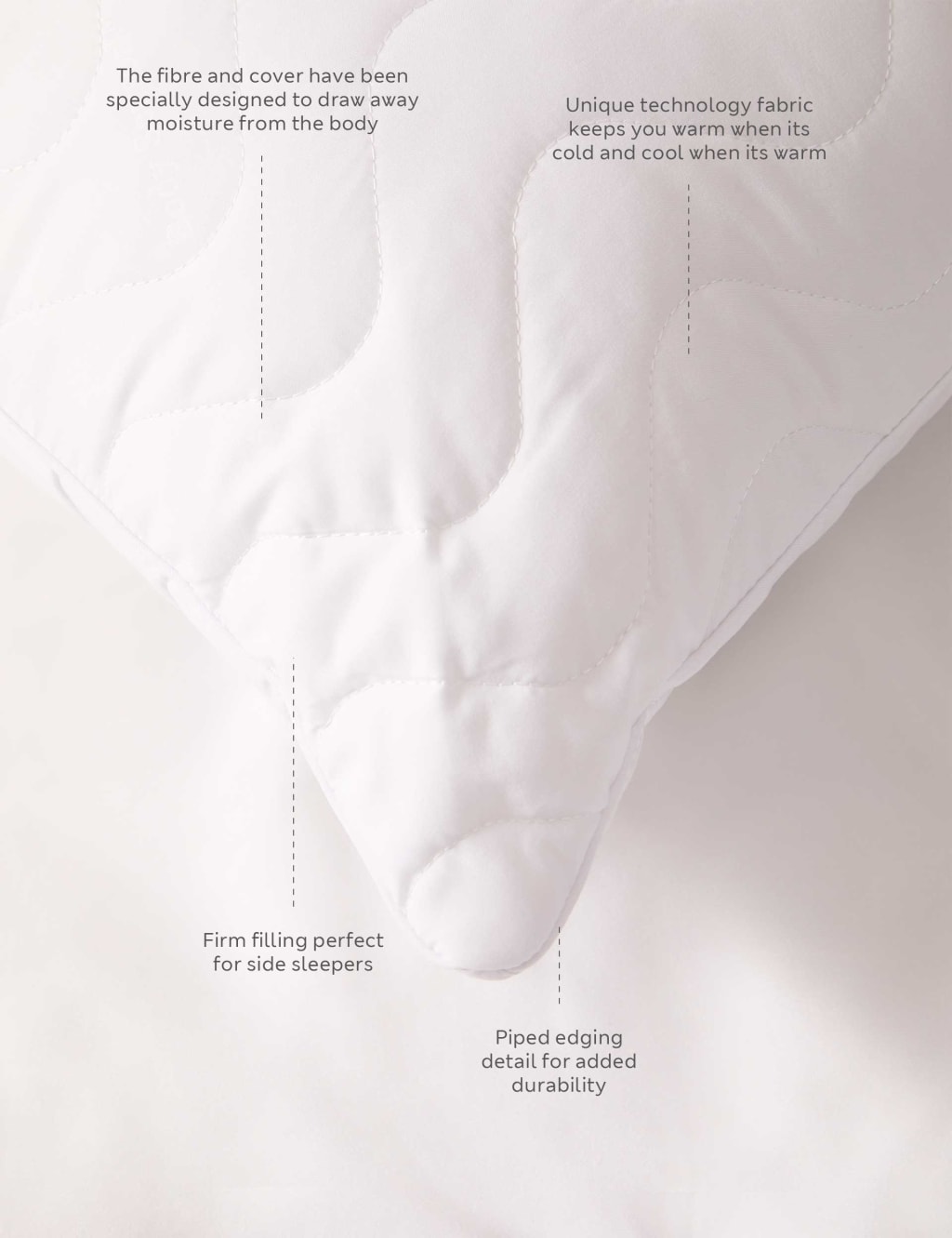 2pk Body Temperature Control Firm Pillows 4 of 4