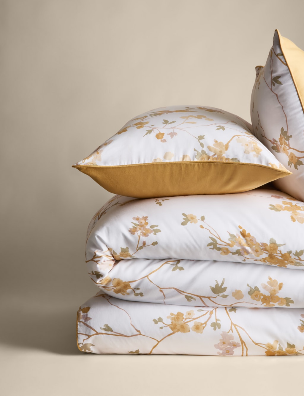 Pure Cotton Sateen Cherry Blossom Bedding Set 2 of 6