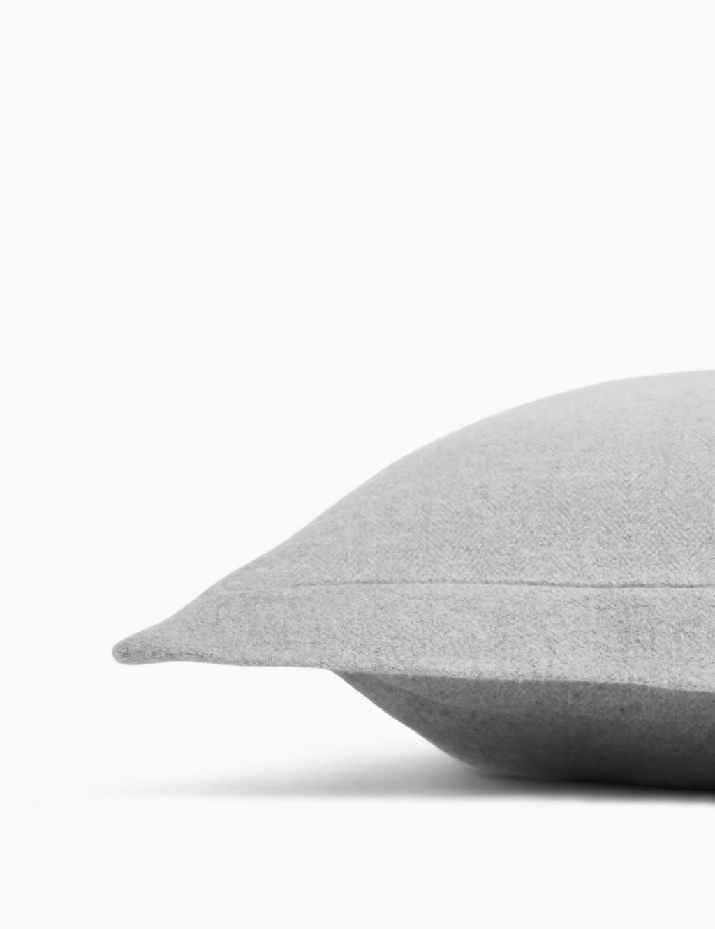 Pure Cotton Herringbone Large Cushion 2 of 4