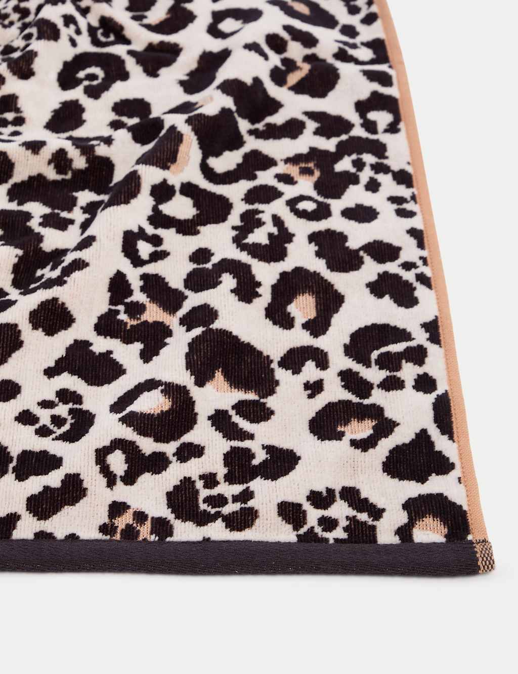 Pure Cotton Leopard Print Beach Towel 3 of 3
