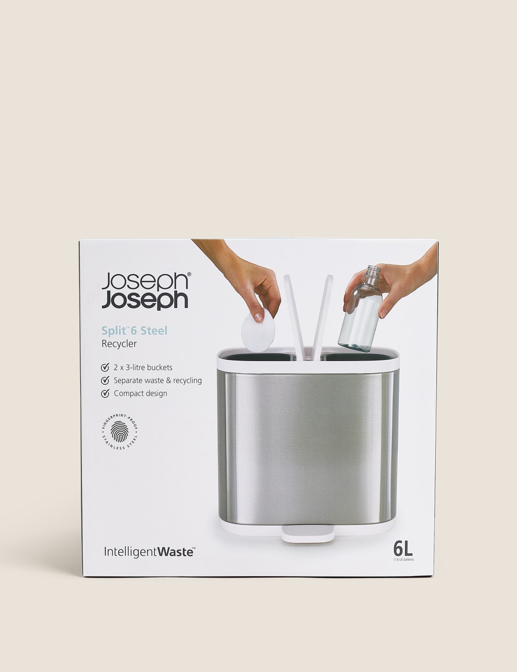 Stainless Steel Recycler Bin 3 of 4