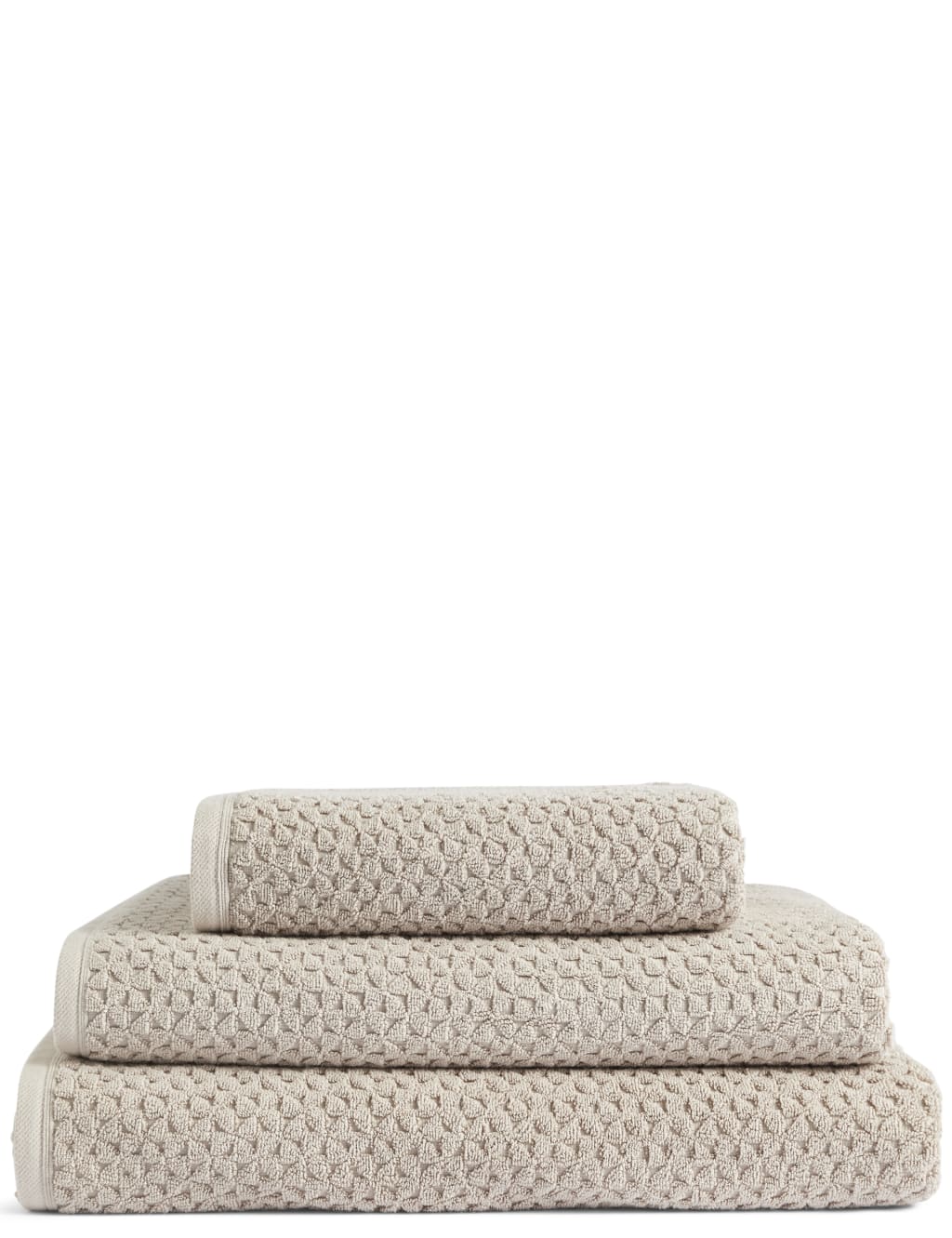 Sculpted Geometric Towel 1 of 3