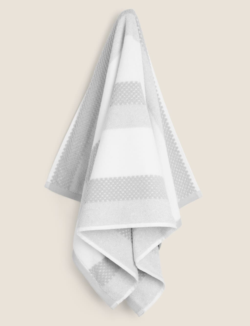 Pure Cotton Striped Textured Towel 3 of 5
