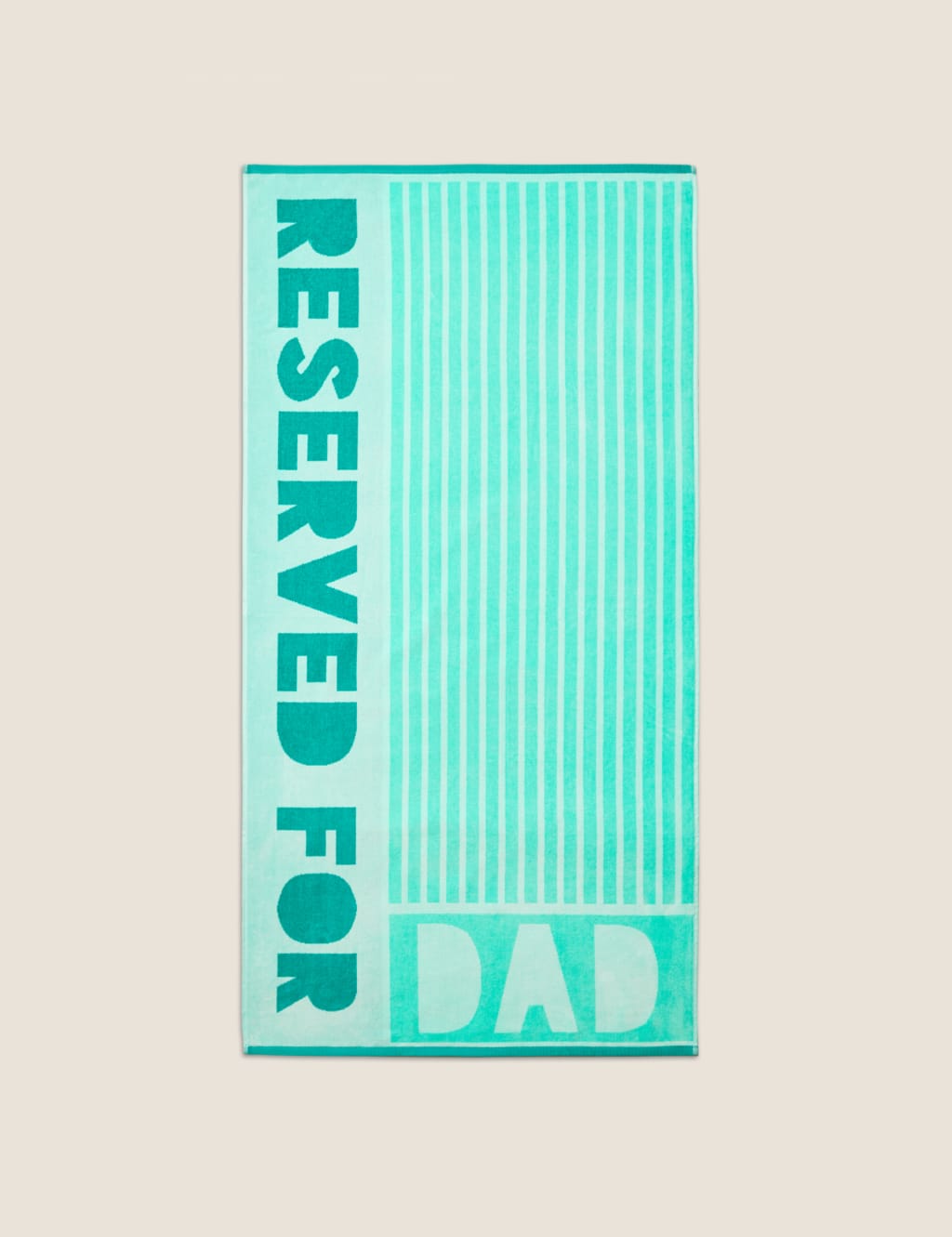 Pure Cotton Reserved For Dad Beach Towel 1 of 2