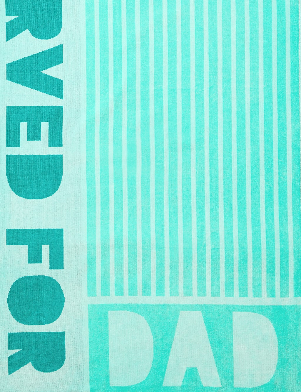 Pure Cotton Reserved For Dad Beach Towel 2 of 2