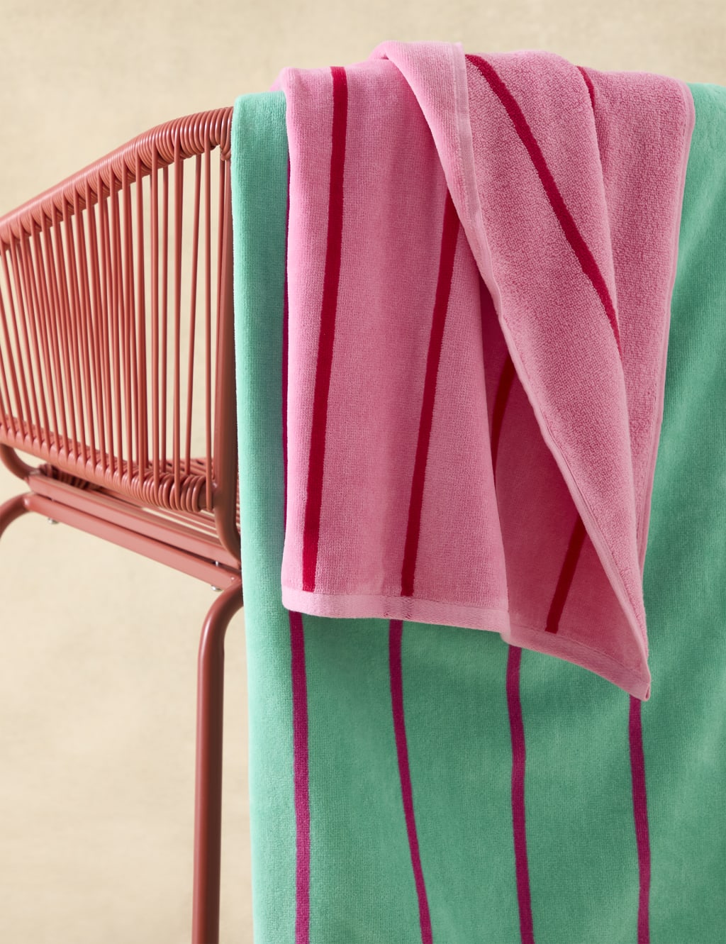 Pure Cotton Striped Beach Towel 4 of 4