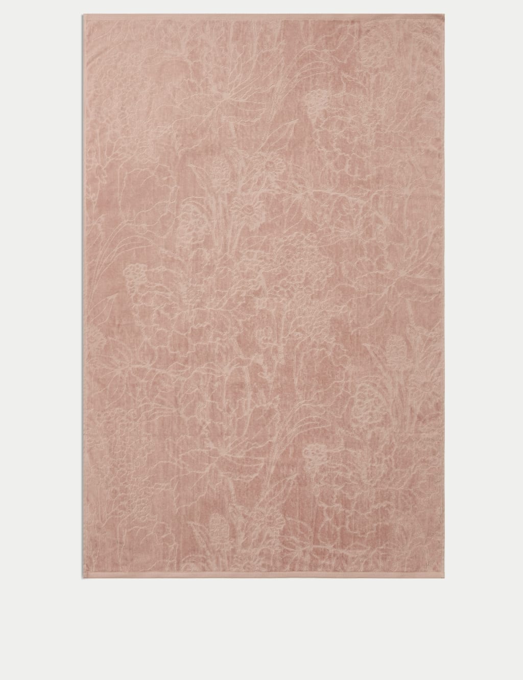 Pure Cotton Linear Floral Towel 5 of 5