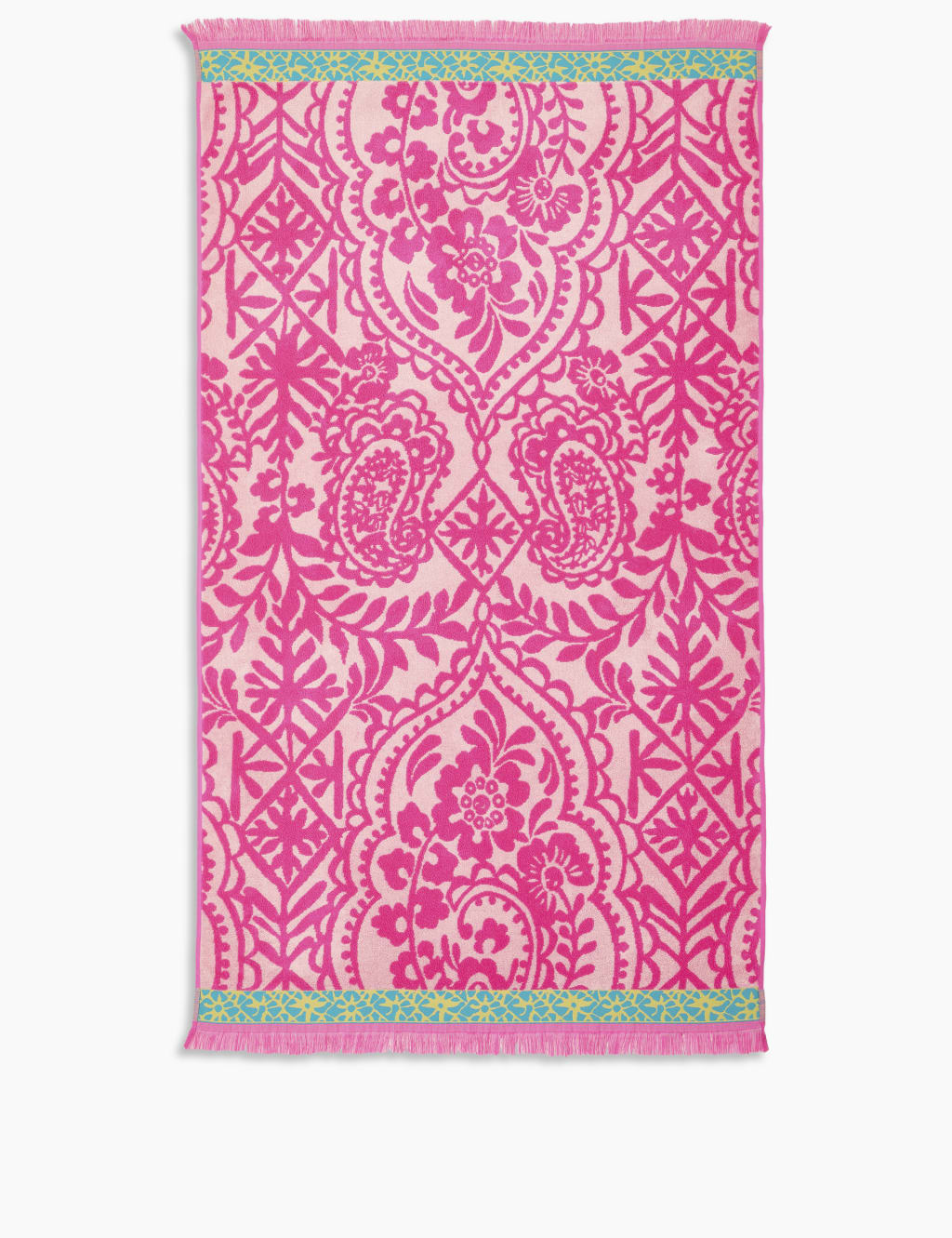 Pure Cotton Paisley Fringed Beach Towel 2 of 3