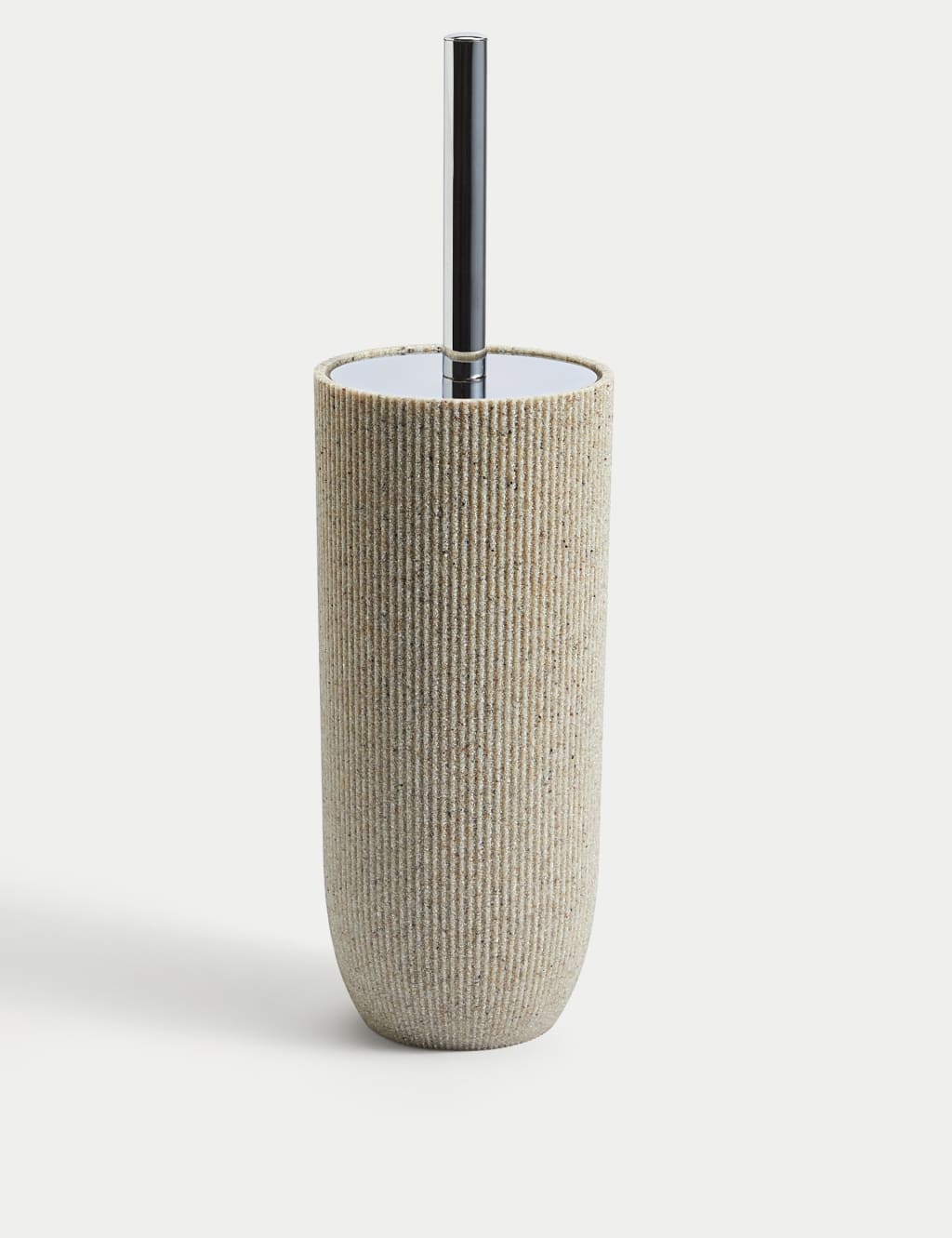 Natural Stone Effect Toilet Brush Holder 1 of 2