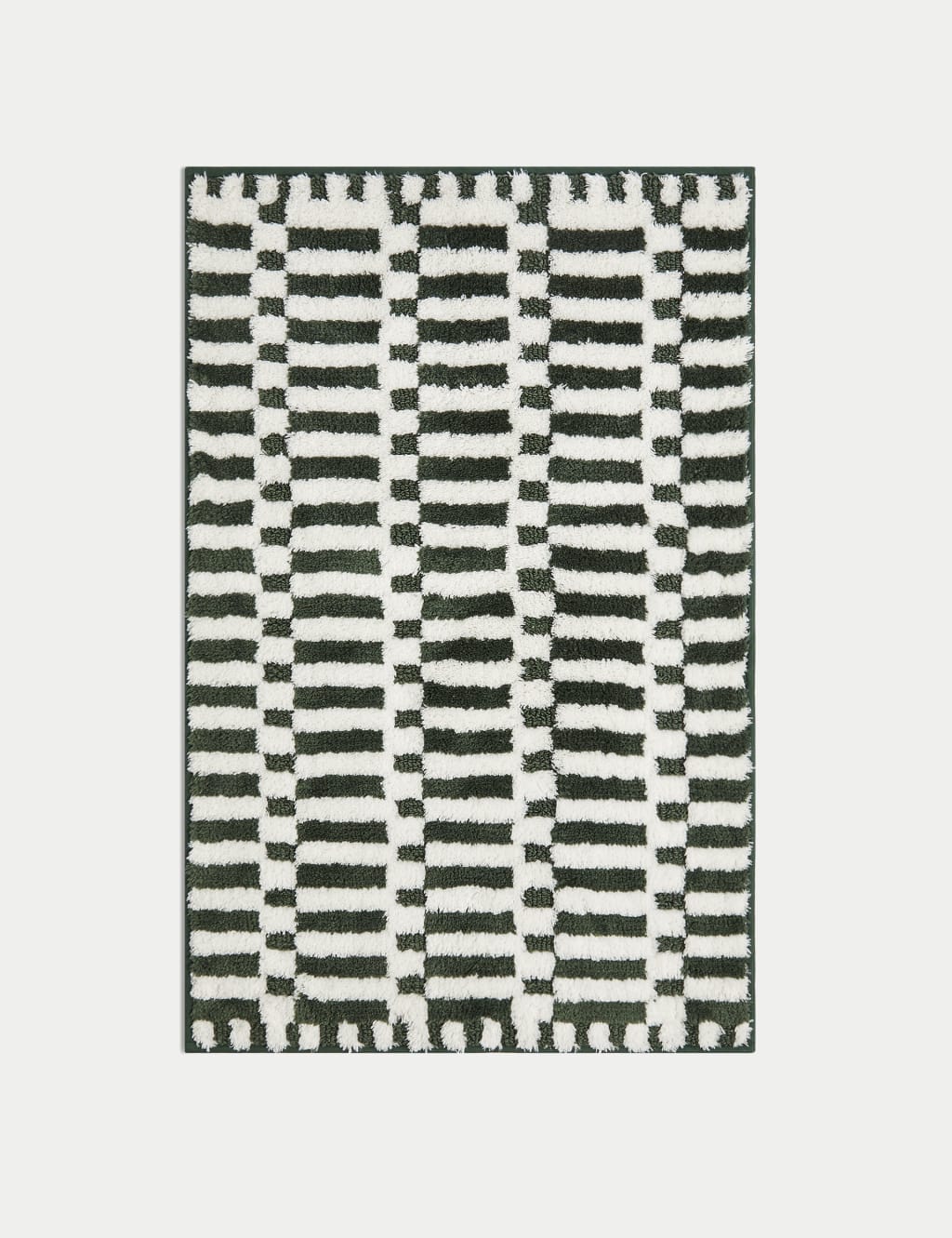 Cotton Blend Geometric Quick Dry Bath Mat 2 of 3