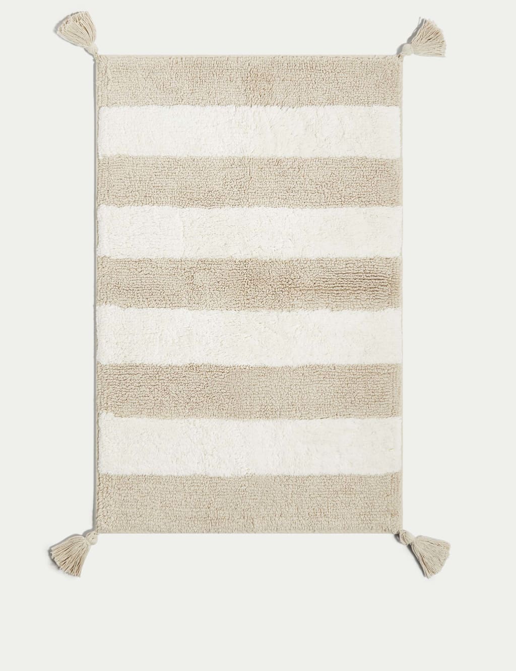 Pure Cotton Striped Bath Mat 2 of 3