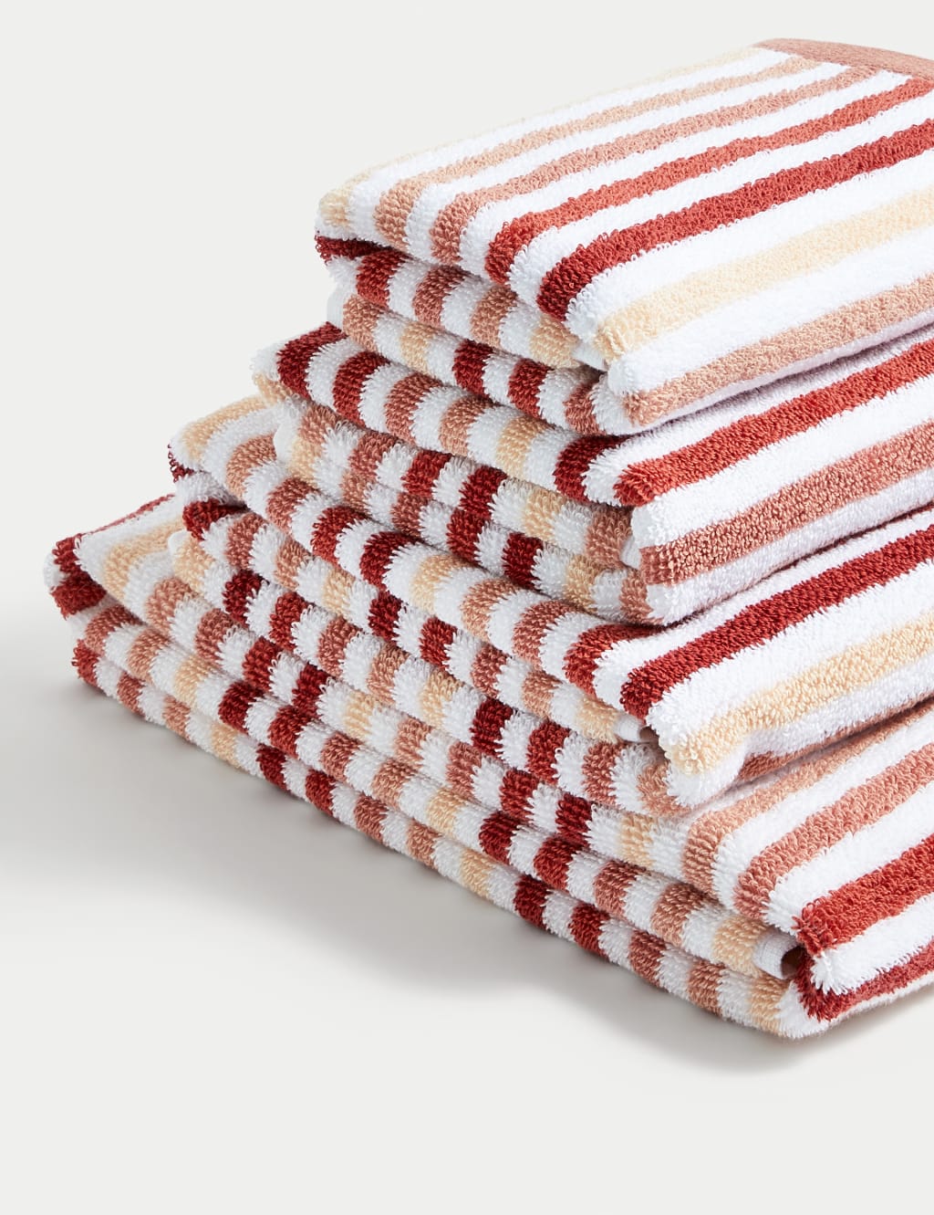 Pure Cotton Striped Towel M S Collection M S