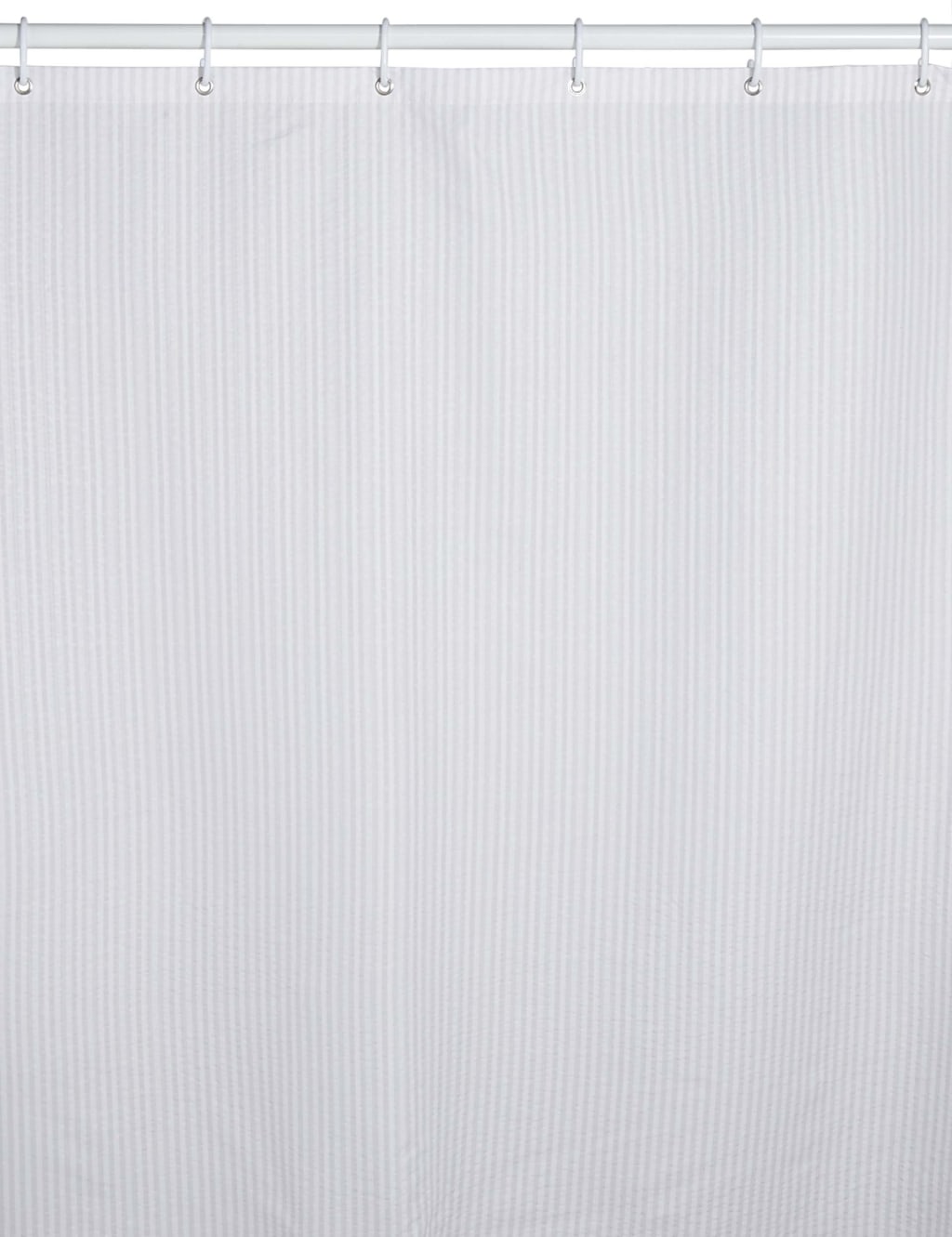 Pinstripe Seersucker Shower Curtains 1 of 2