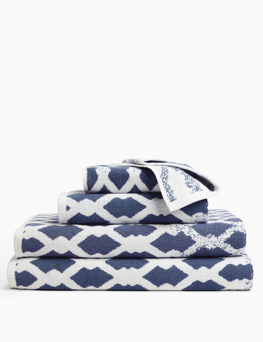 Pure Cotton Rope Print Towel 1 of 4