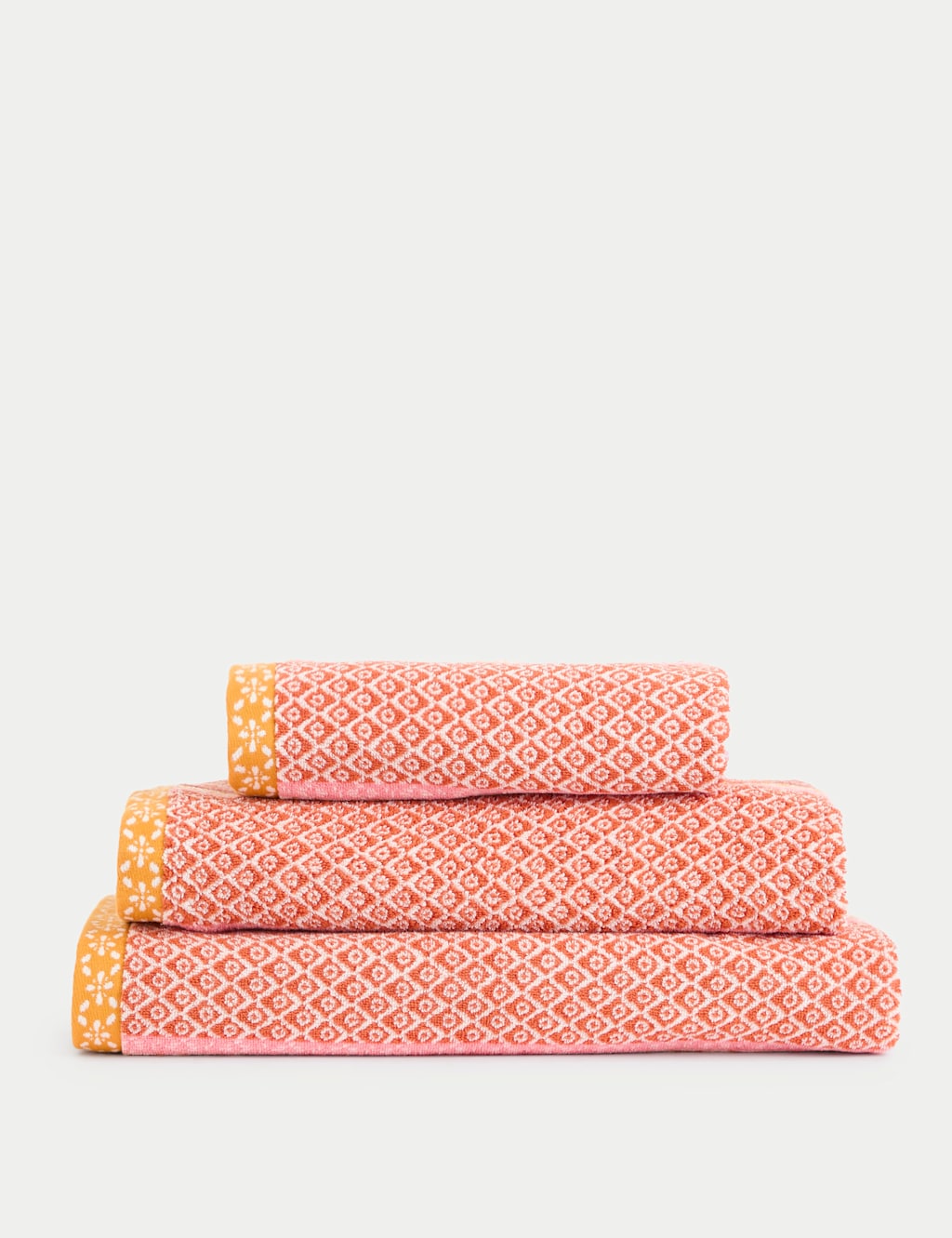 Pure Cotton Tile Towel 3 of 5