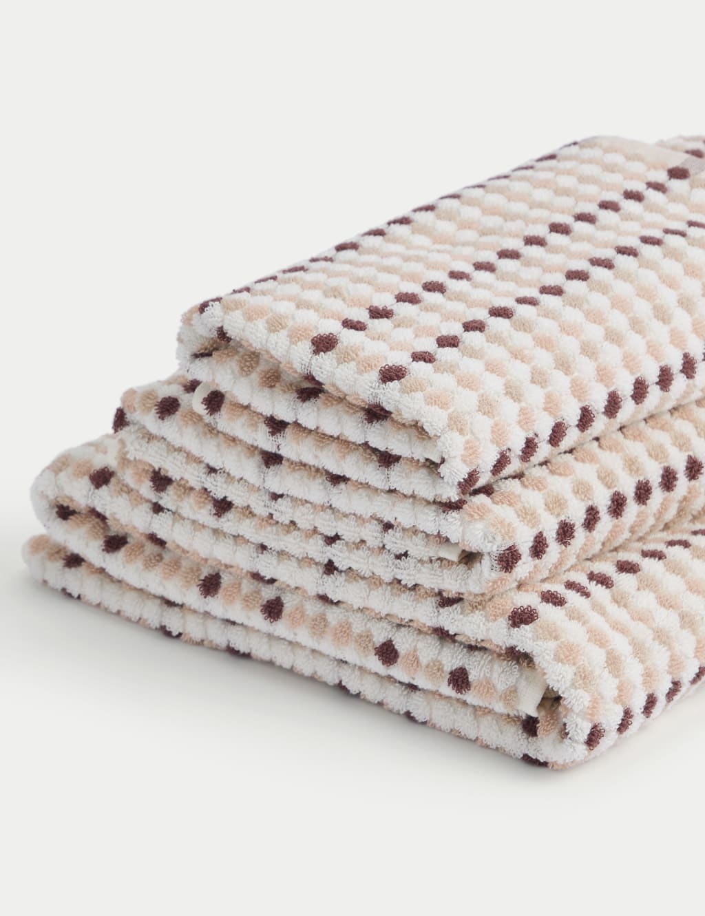 Pure Cotton Spotty Striped Towel 3 of 6