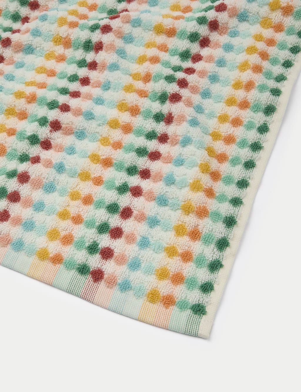 Pure Cotton Spotty Striped Towel 2 of 5