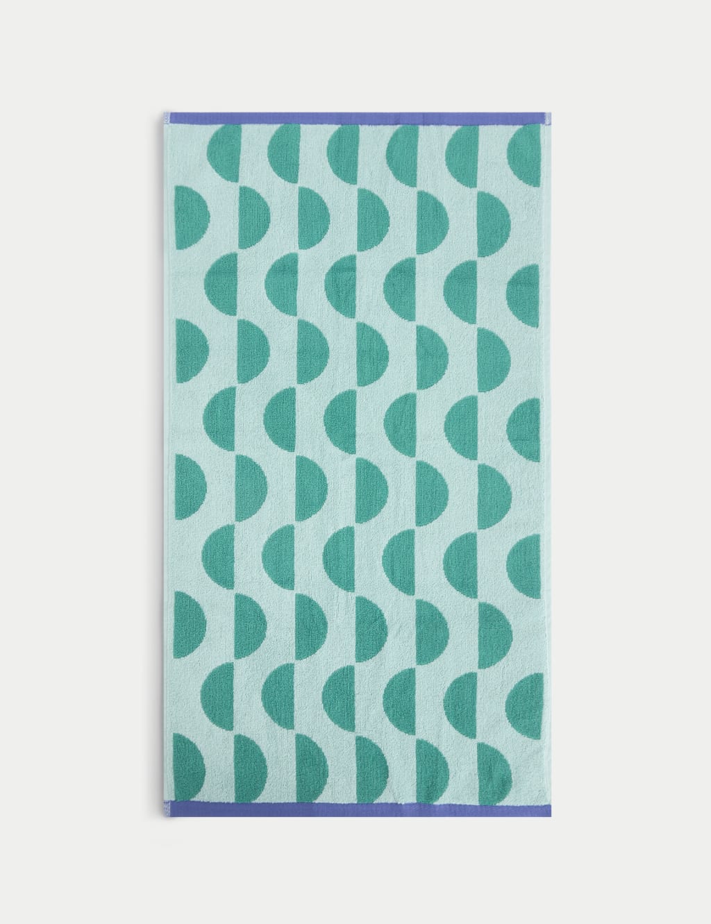 Pure Cotton Geometric Semi Circle Towel 5 of 5