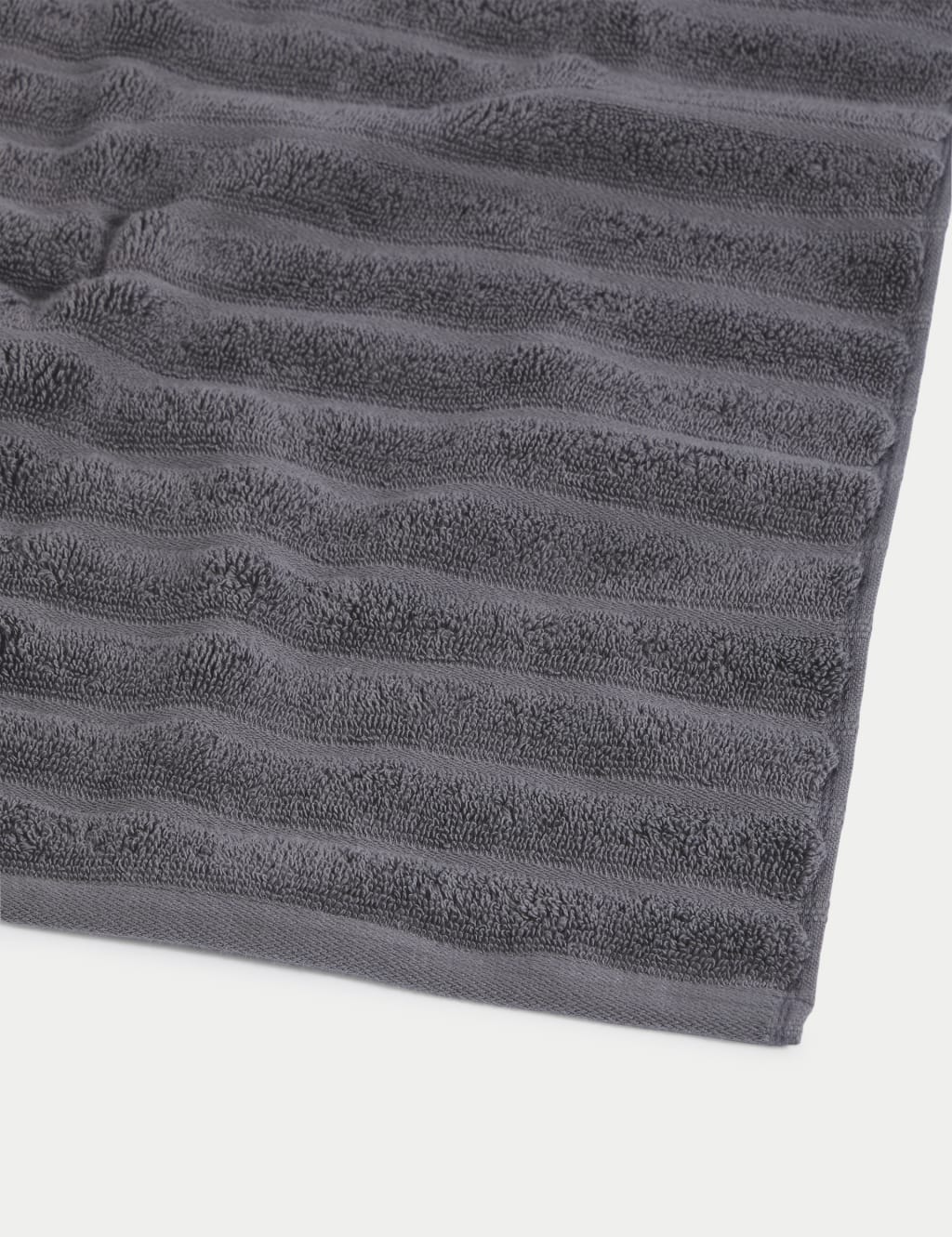 Pure Cotton Super Plush Ribbed Bath Towel M S Collection M S