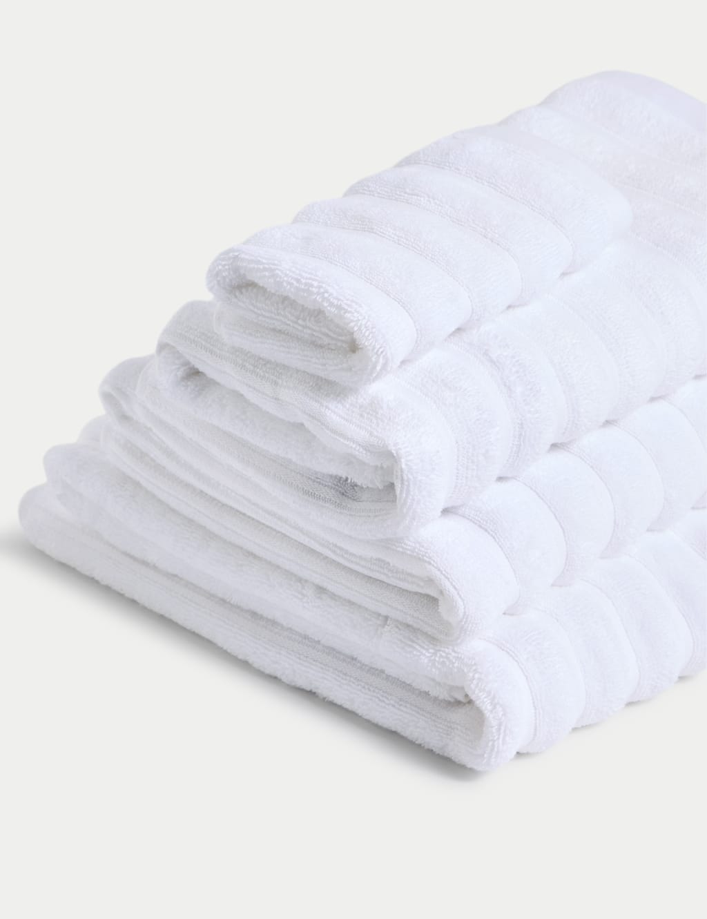 Pure Cotton Super Plush Ribbed Bath Towel 2 of 4