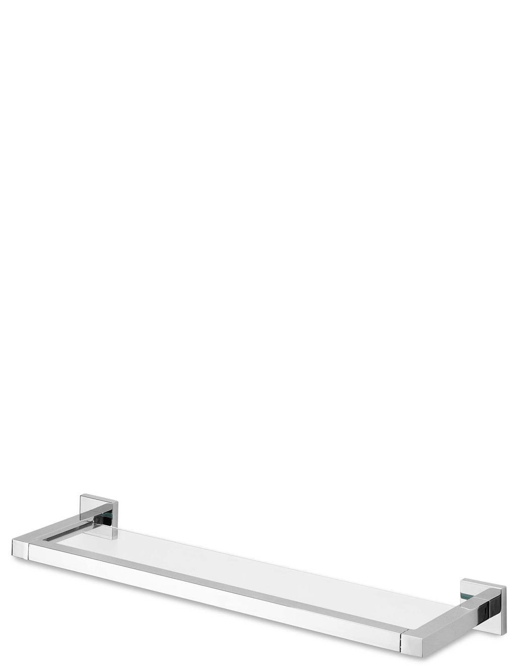 Square Chrome Glass Shelf 1 of 3