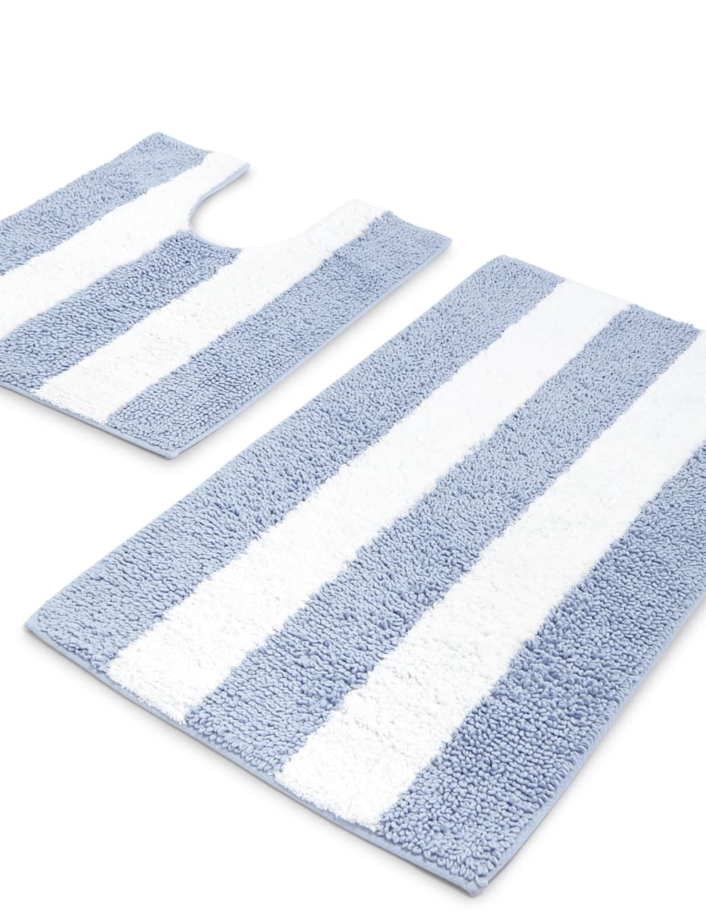 Wide Striped Bath & Pedestal Mats 2 of 3