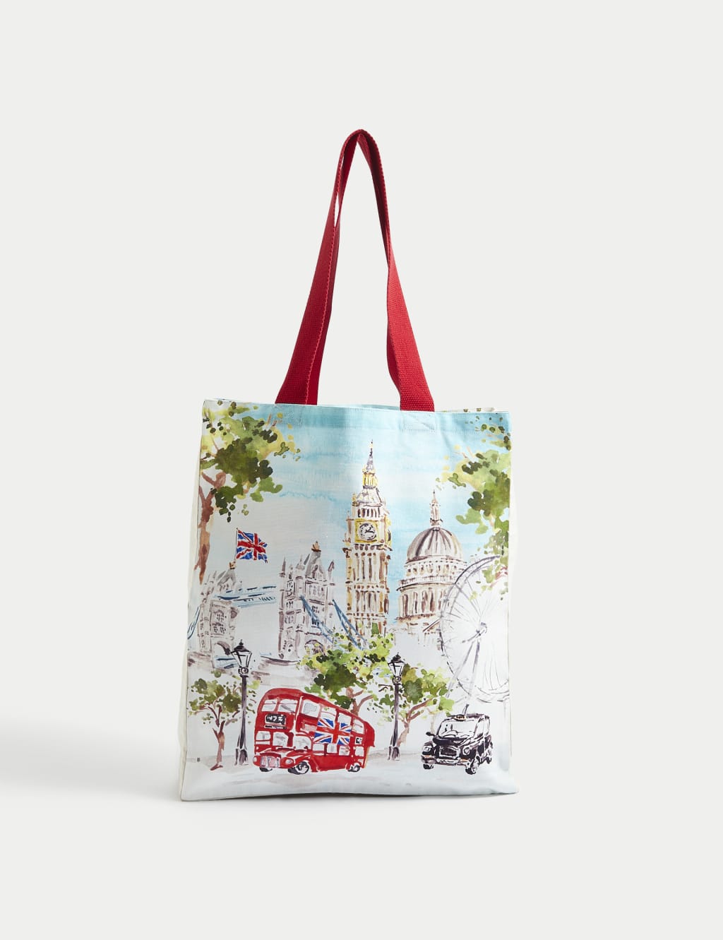 Pure Cotton London Scene Tote Bag M S Collection M S