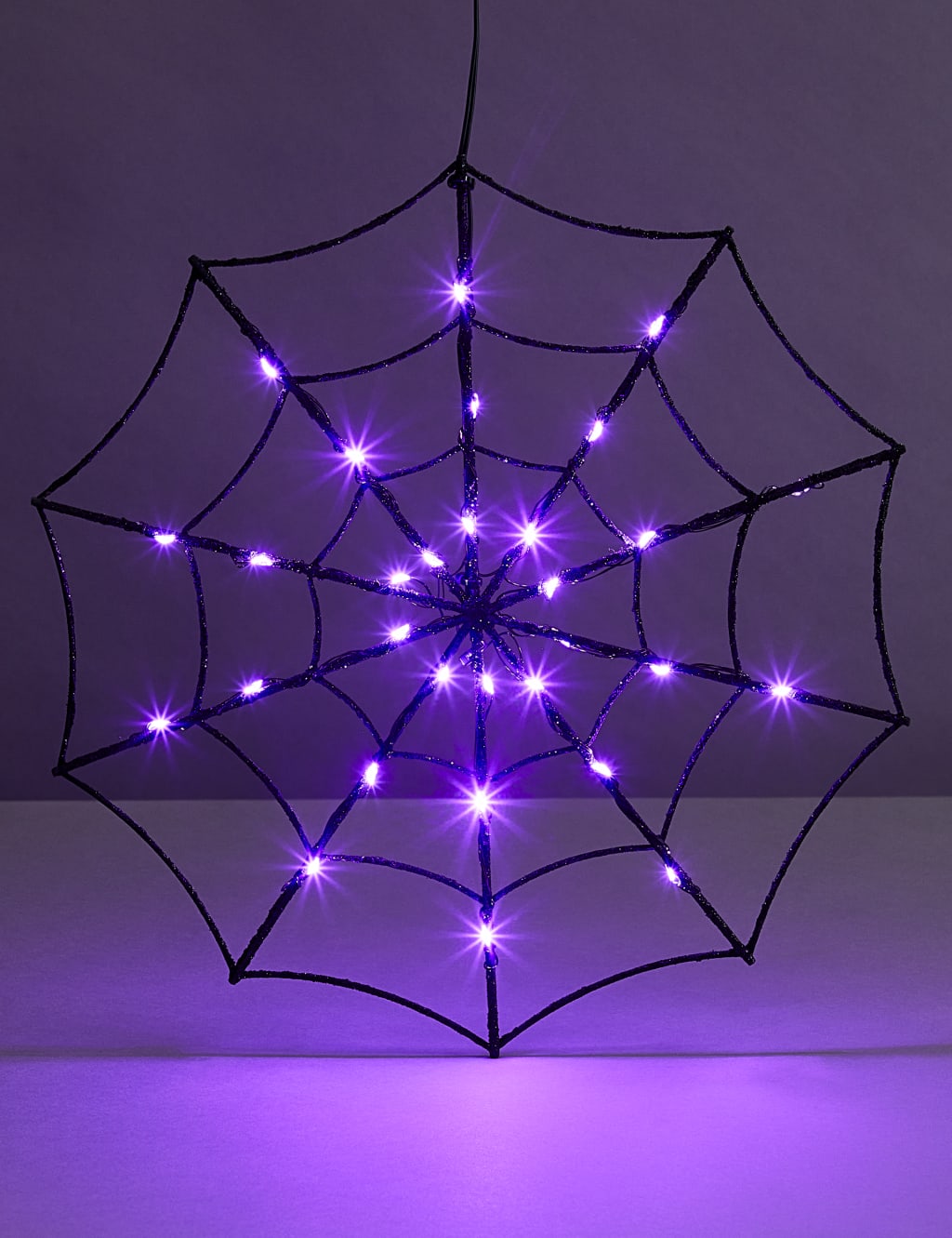 Halloween Spider Web Light Up Wall Hanging 1 of 5