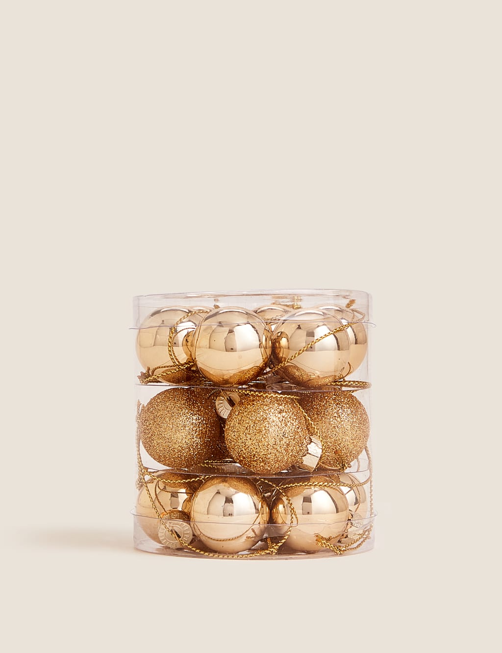 Set of 18 Mini Glass Christmas Baubles 2 of 2