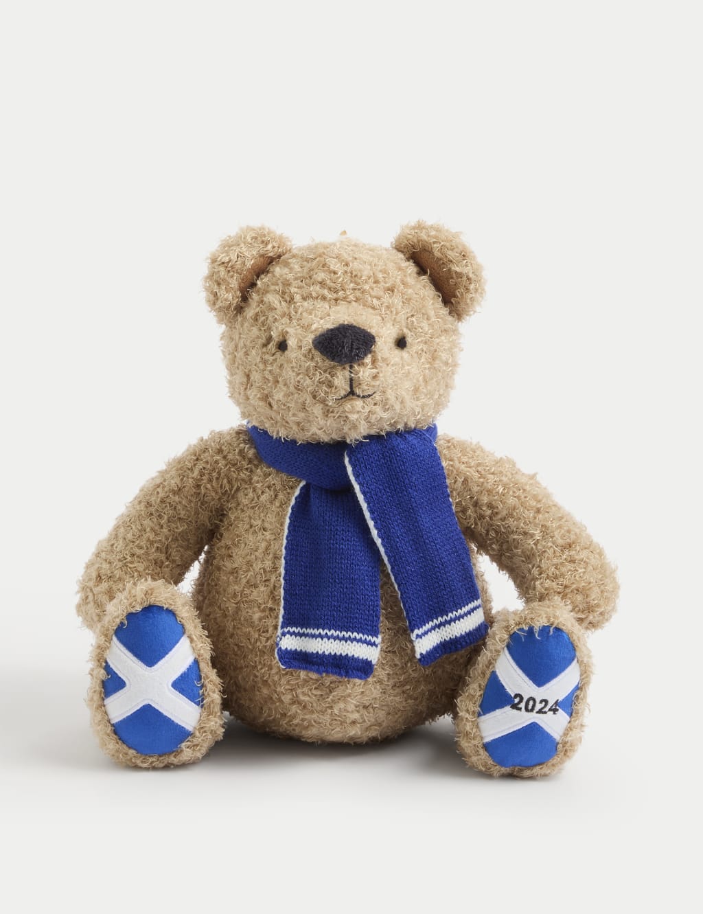 Spencer Bear Blue Scarf Soft Toy Spencer Bear M S