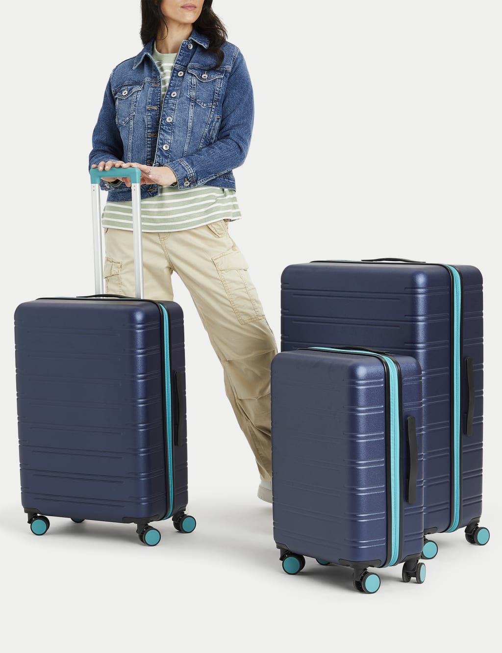 Suitcases 4 wheels hard shell deals