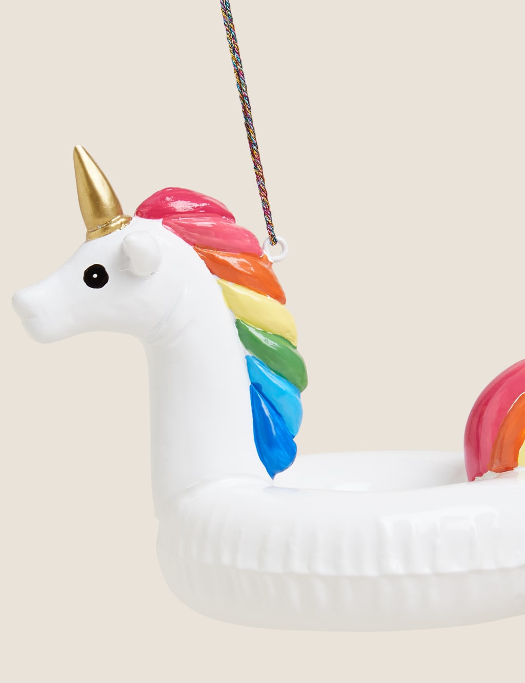 Glass Unicorn Ring Hanging Decoration 3 of 4