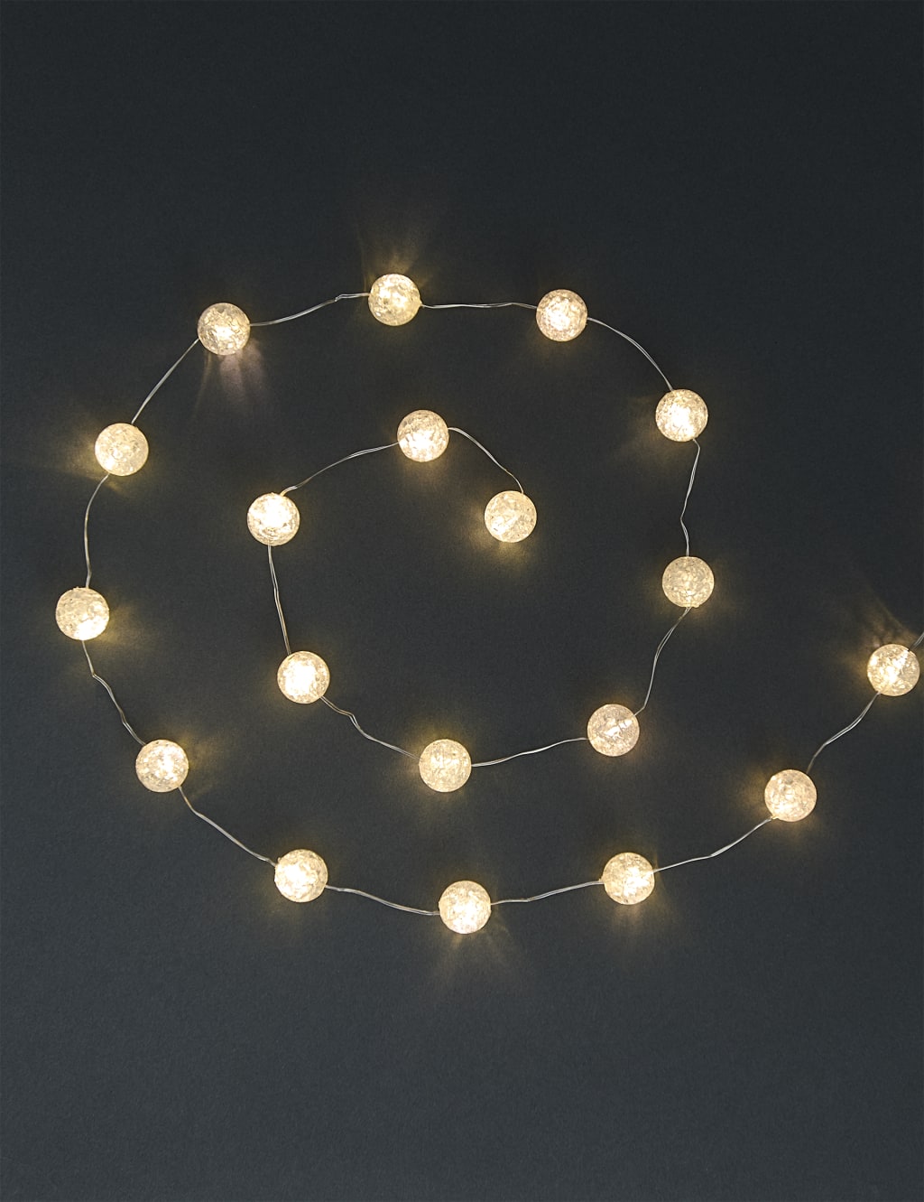 20 Frosted Ball Battery String Lights 1 of 3
