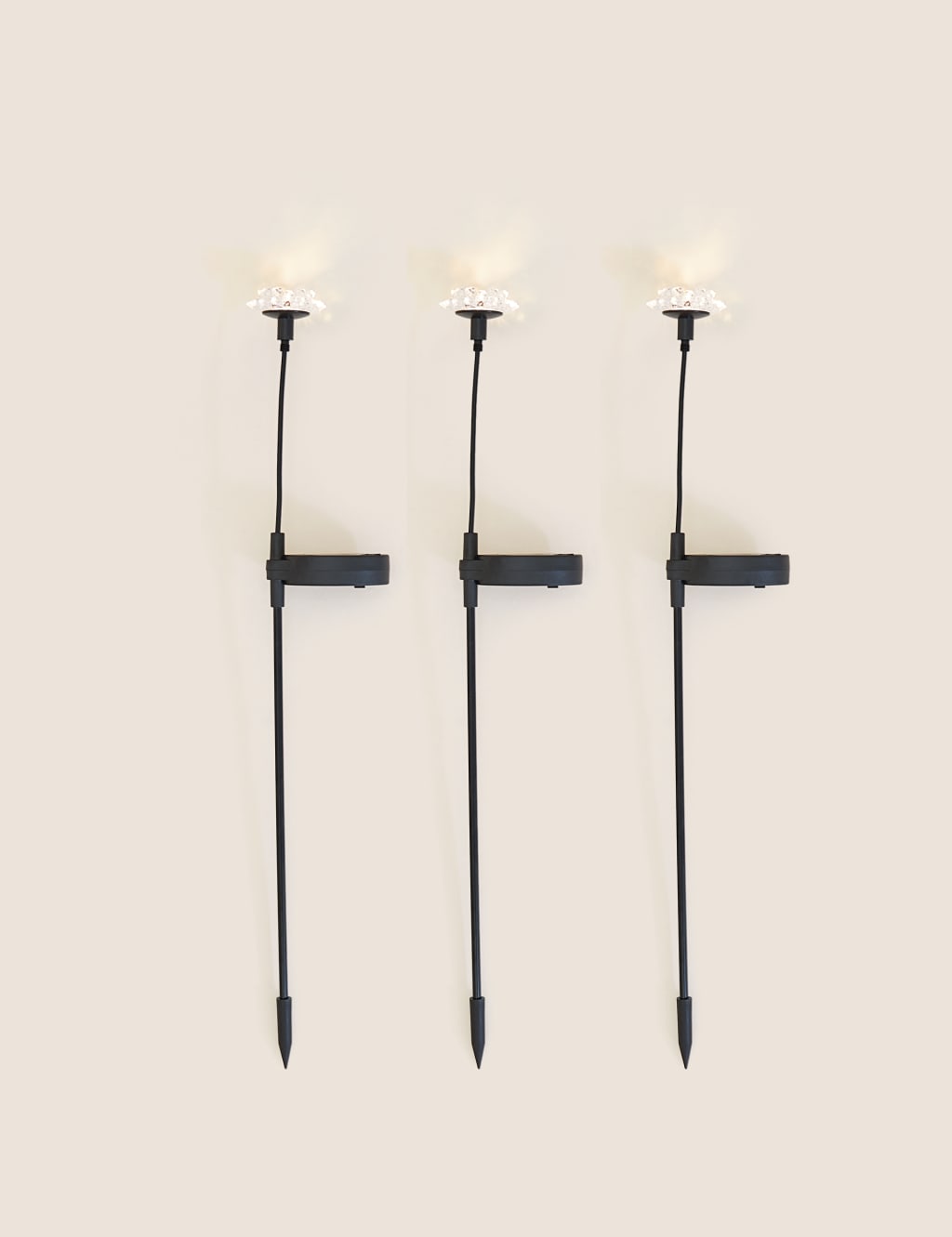 3pk Flower Pathfinder Solar Lights 2 of 3