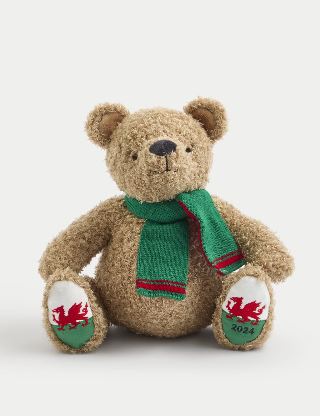 Spencer Bear Green Scarf Soft Toy Spencer Bear M S