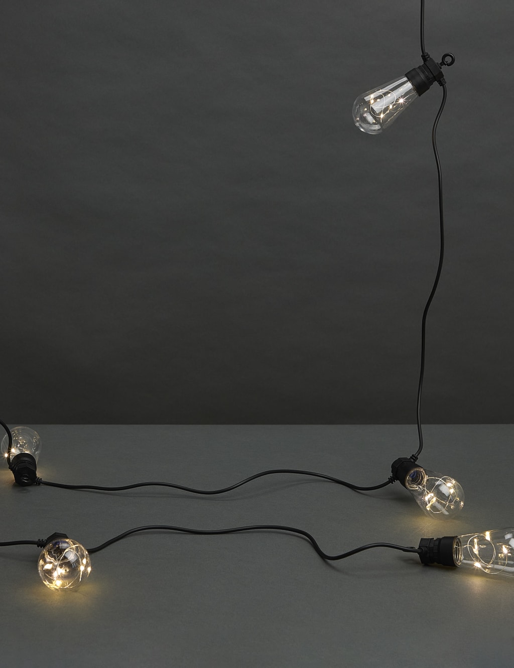10 Warm White LED Solar Festoon Lights 1 of 4